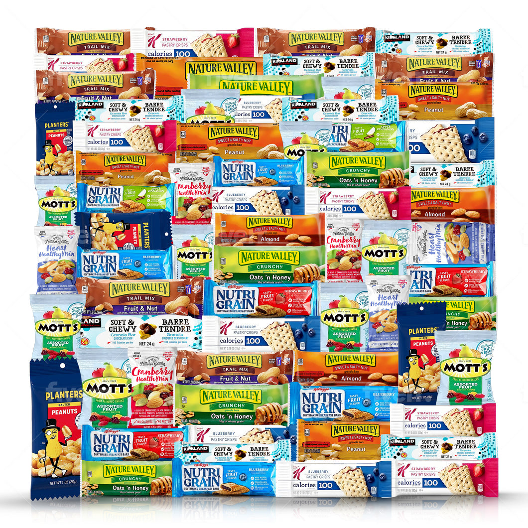 Healthy Snacks, Care Package 67 Count Premium Healthy Mixed Snack Box & Snacks Gift Variety Pack