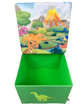 Load image into Gallery viewer, Dinosaur Toy Box 15&quot;x15&quot; (A6)