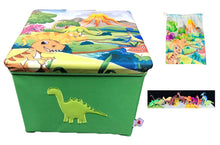 Load image into Gallery viewer, Dinosaur Toy Box 15&quot;x15&quot; (A6)