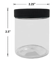 Load image into Gallery viewer, Slime Storage Container Jars with Lids – 16 Pack – 4 oz. Clear Slime Craft Jars with Lids and 2 Sets of Labels. Empty Slime and Craft Storage Jars, BPA Free (A14)